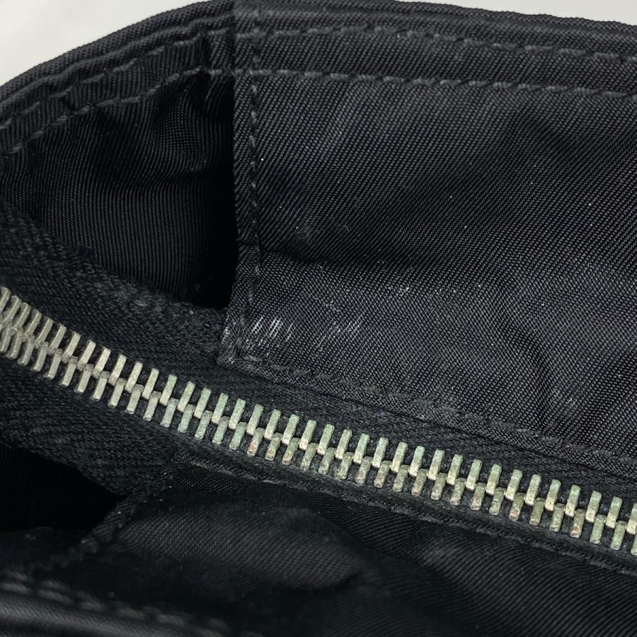 Prada Plate Tote Bag Shoulder Bag Nylon Black #BS1955 thumbnail 9