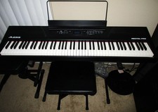 ALESIS Recital Pro Hammer-action 88 Key Digital Piano. Stand, Bench Foot Pedal