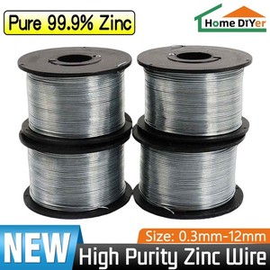 99.99% High Purity Zinc Wire Φ0.3mm to Φ10mm Metal Pure Zinc Beading Wire