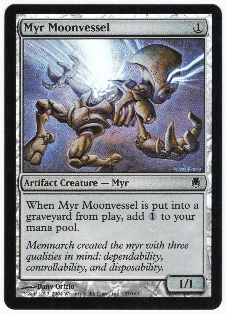 Myr Moonvessel 2004 Darksteel FOIL Colorless Common Artifact Creature MTG NM AZ1