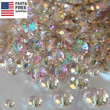 800Pcs 4/6/8/10Mm Crystal Glass Beads for Jewelry Making Beads for Bracelet