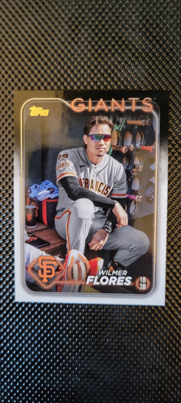 2024 Topps Series 1 - Wilmer Flores #234 Golden Mirror