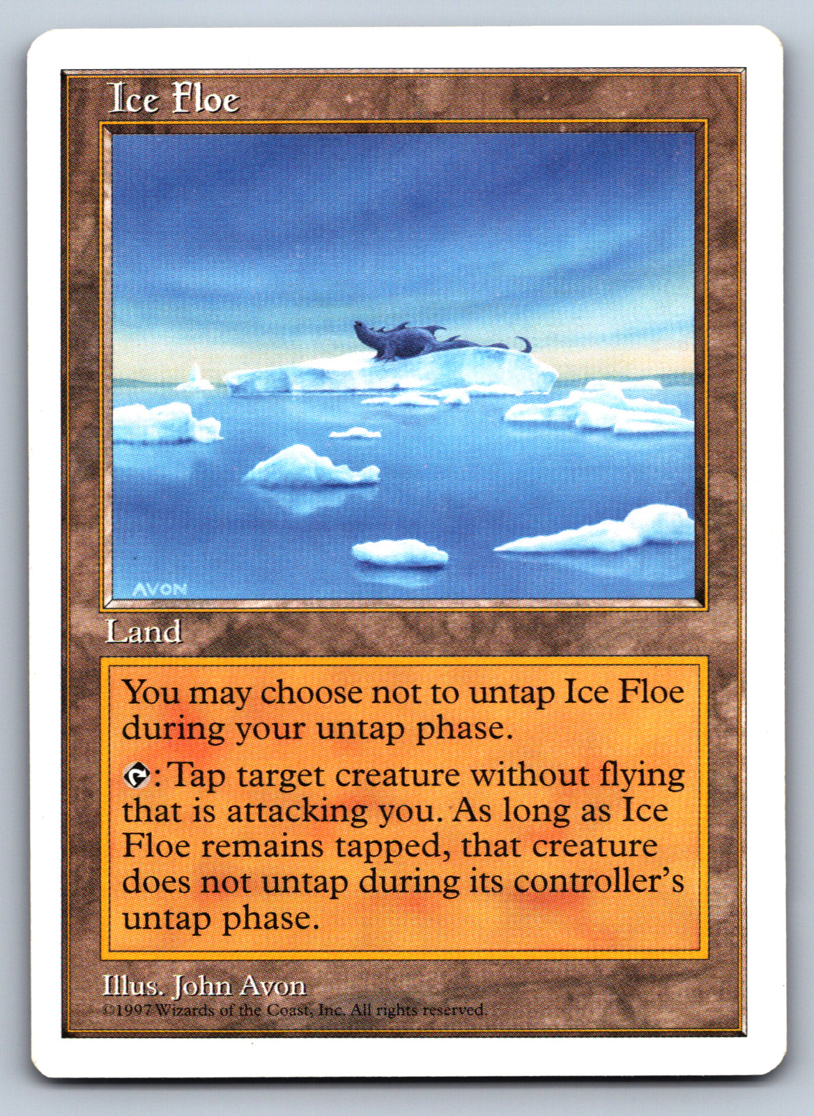 Ice Floe Land - Fifth Edition 1997 -   MTG