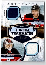 2017-18 Artifacts Tundra Teammates Duos (B) Taylor Hall/Cory Schneider Jersey
