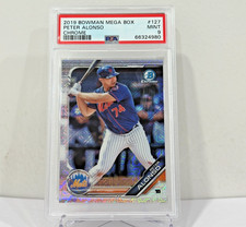 2019 Bowman Chrome Prospects Mega Box Mojo Refractor Pete Alonso PSA 9 Rookie RC