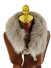 ? 'S MAX MARA   Beige FOX FUR  Collar-Neck Accessories   One size  RRP €389