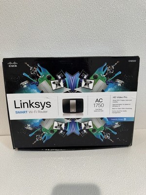 Linksys EA6500 AC1750 Dual-Band Smart Wi-Fi Router Parental Controls 4 LAN Ports