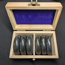 Massage Rocks Set 6 Hot Stone Massage Stones Relax Zen Spa With Wooden Box