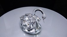 Swarovski crystal large swan 9.5cm,(3.74") long x 8cm,(3.14") tall