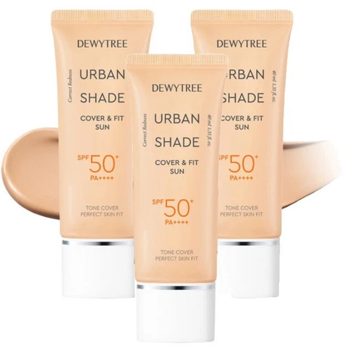 DEWYTREE URBAN SHADE Cover & Fit Sun Cream 40mlx3pcs (SPF50+ PA++++) Sunscreen