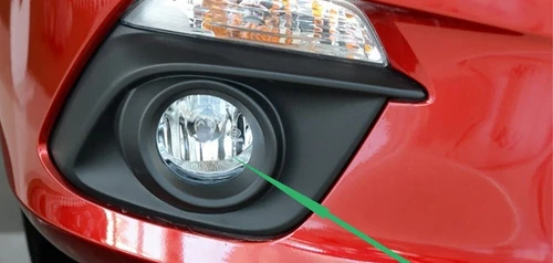 For 2014 2015 2016 Mazda 3 Clear Lens Fog Driving Light Kit with Black Bezel Switch Wires Bulbs