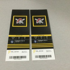 PIRATES 2018 TICKET STUB 5/17/18 VS PADRES~FIRST CARRER DOUBLE Eric Lauer
