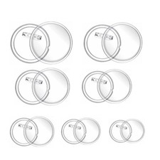Transparent Acrylic Badge Button Blanks for DIY Clothing Button for Clothing