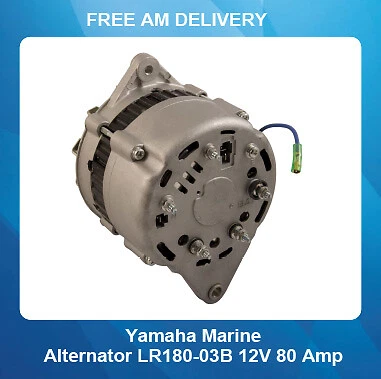 Alternator FOR Yanmar Marine 4LH HITACHI 80 AMP - Image 2 of 4