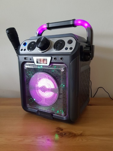 Used Once - THE SINGING MACHINE Karaoke Machine Microphone & CD Player BLACK - Picture 3 of 9