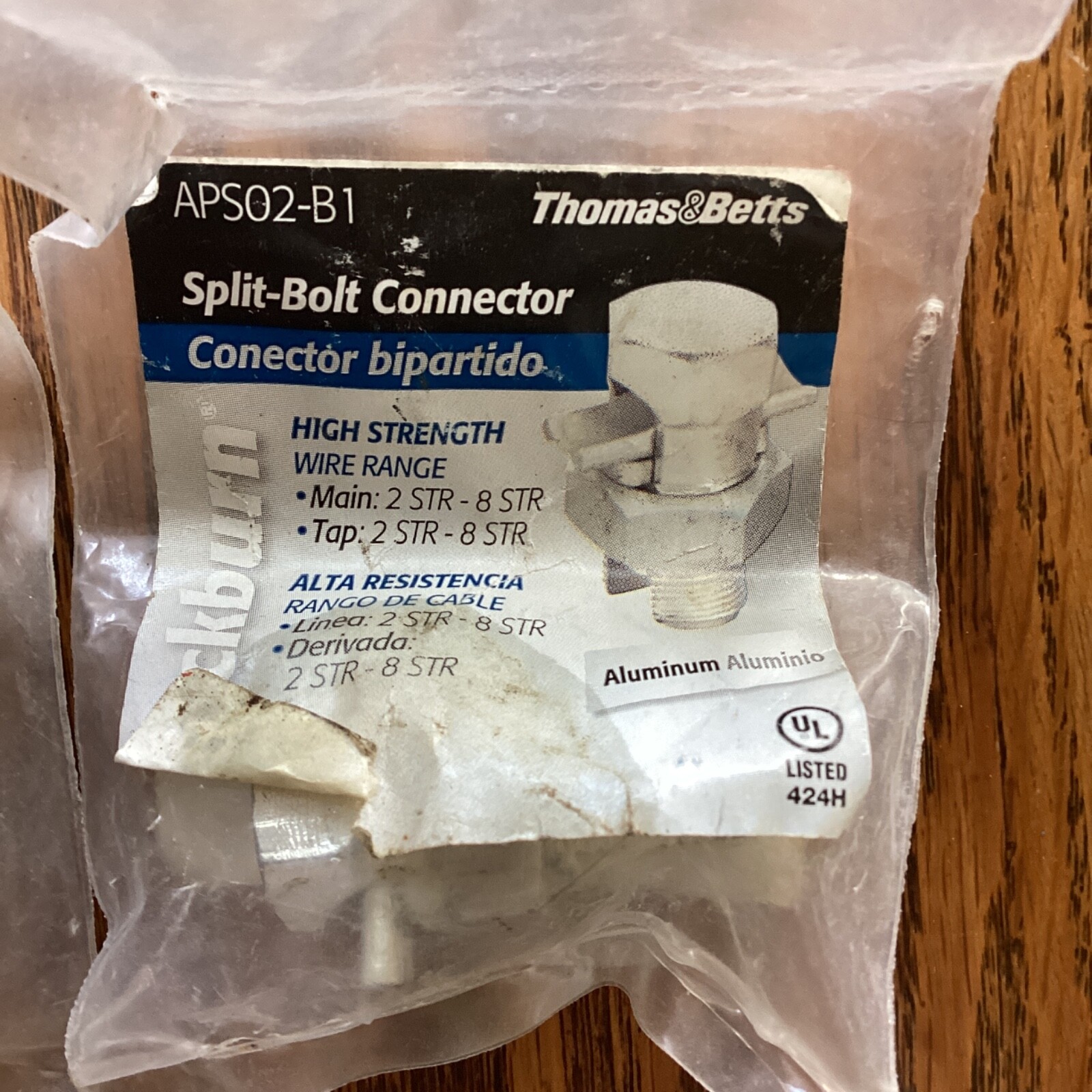 Thomas&Betts APS02, Aluminum Split Bolt Connector, Lot of 2 APS02B1 eBay