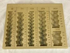 MMF Countex II One-Piece Plastic Coin Counting Tray & Sorter 21-6110 1.00 BANK