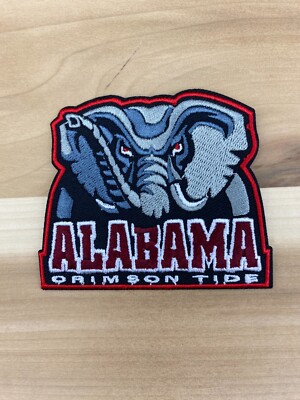 University of Alabama Crimson Tide Football Embroidered Iron On Patch 3.5''x2.5''