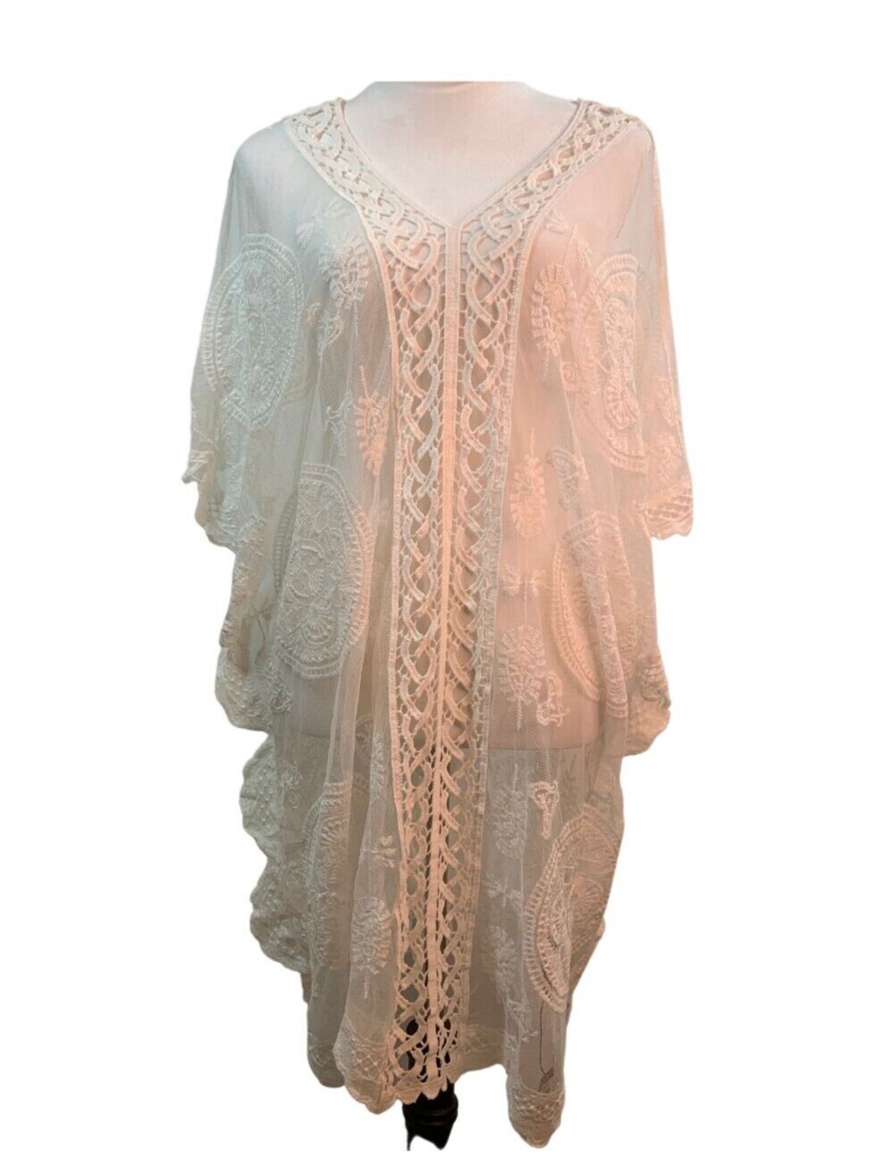 Vince Camuto Womens White Lace Swimsuit Cover Up O/S NWT eBay