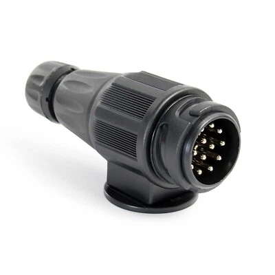 WILTEC XPOtool Prise de remorque 13 Broches 12V Adaptateur plastique Véhicule Feu stop