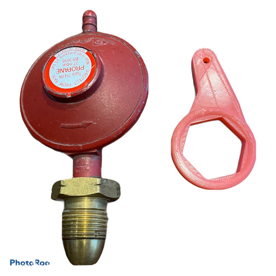 Propane Gas Regulator Spanner, Hand Adaptor, Caravan, motorhome, Bbq