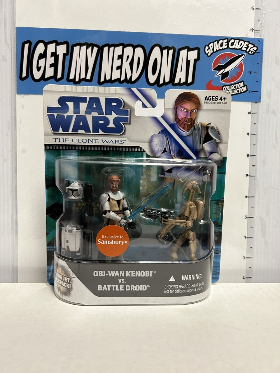 Star Wars Clone Wars Obi-Wan Kenobi Battle Droid Sainsbury's