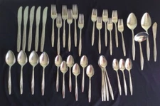 IS stainless flatware American Flair lot of 41 pieces 4 place settings