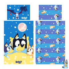 BLUEY 'NIGHT' Junior Panel Duvet Set Featuring Bluey Under the Stars