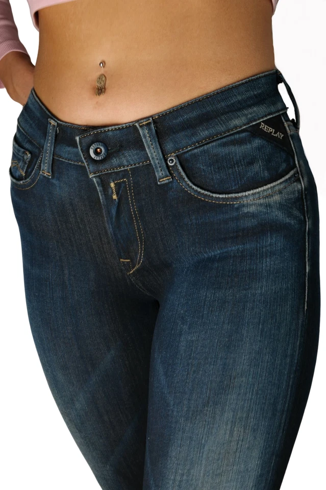 Replay Hyperflex+ Jeans Damen Skinny High Waist New Luz / Denim-Dunkelblau - Bild 4 von 4