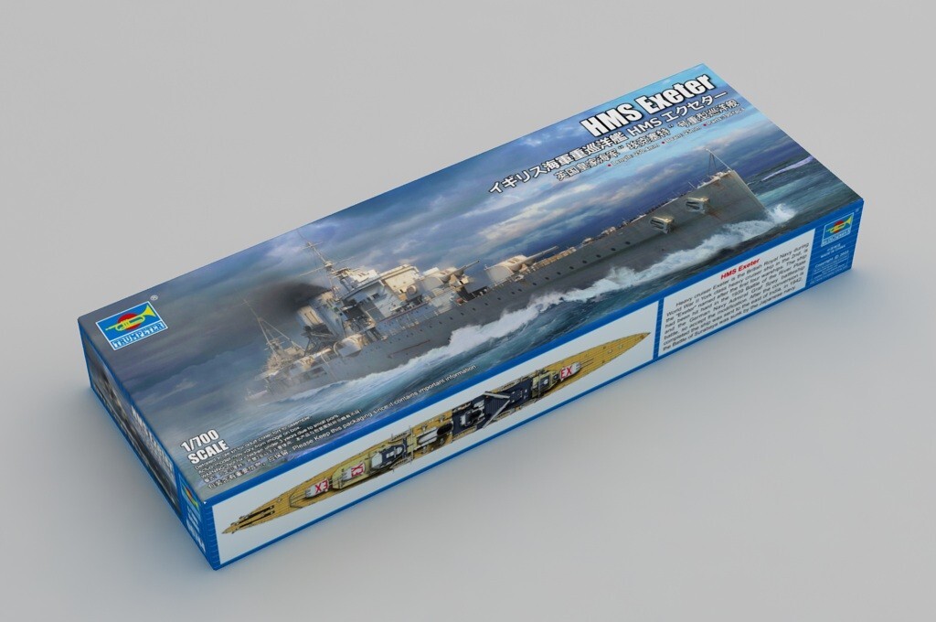 Trumpeter 06744 - HMS Exeter - Échelle 1/700 - Boîte de Montage en plastique Trumpeter 06744 - HMS Exeter - Échelle 1/700 - Boîte de Montage en plastique