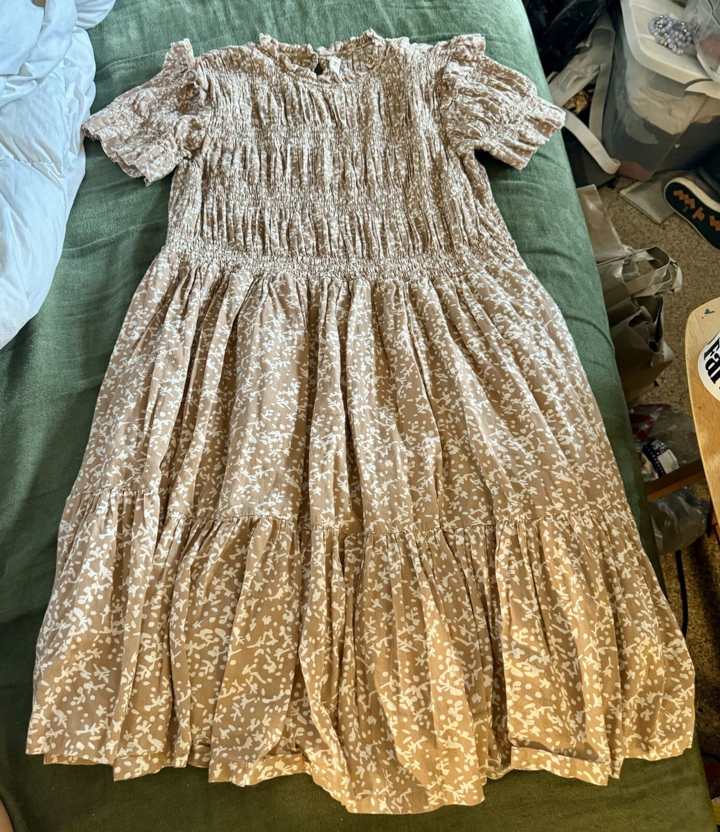 brown peasant dress LSYYSKB Womens Regency Jane Austen Vintage Dress Victorian Dresses Long Dress Regency Era Costume for Women M Fashion this dress is the ideal choice Brown Peasant Overdress - Renaissance