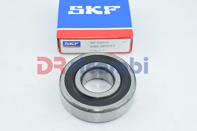 KUGELLAGER RIGID GESCHLOSSEN BEIDSEITIG SKF 6305-2RS1/C3 - D. 62x25x17