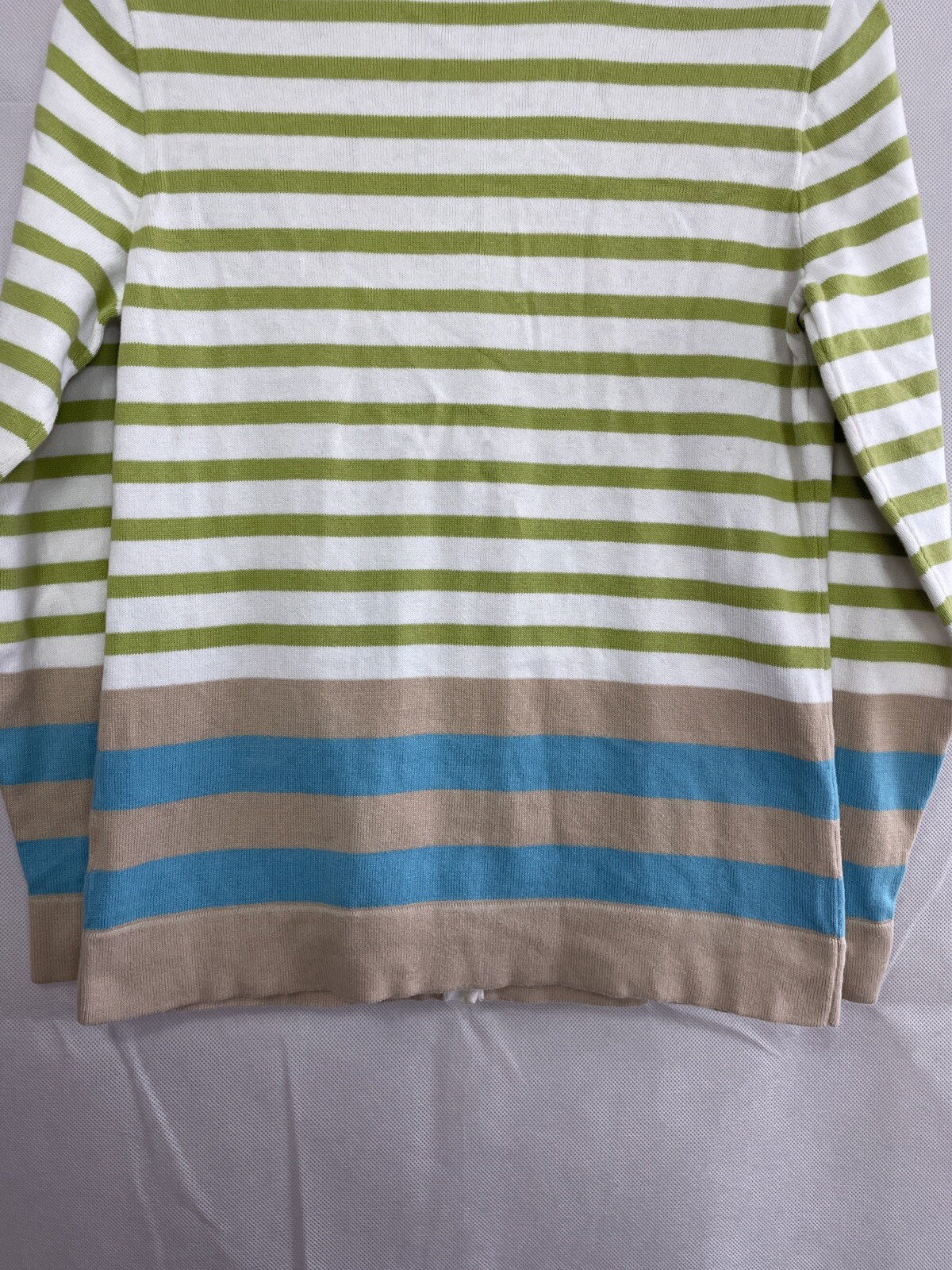 Pendleton Sweater Button Down Striped Womens Size… - image 10