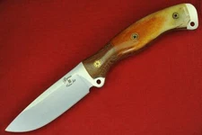 Busse Custom Mean Street Ergo .157" Satin INFI Blade, Canvas G-rex Giraffe Bone