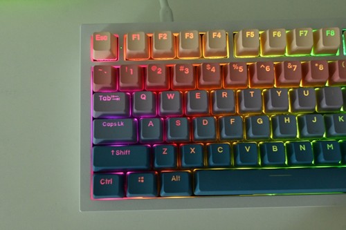 Backlit Pastel Rainbow Gradient Side Print Keycap Set | Mechanical Keyboard - Picture 7 of 19