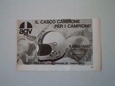 advertising Pubblicità 1972 CASCO AGV X 3000 AGO