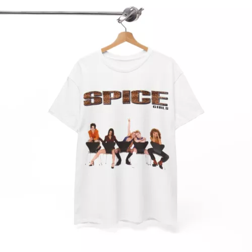 The Spice Girls Tshirt Vintage Album Cover Photo Shoot Unisex Heavy Cotton Tee 1