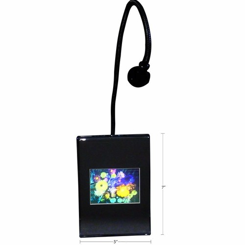 FLOWERS Hologram Picture LIGHTED DESK STAND, 3D Embossed Animated Stereogram - Picture 4 of 7