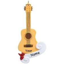 Personalized " CLASSICAL GUITAR " Christmas Hanging Tree Ornament HOLIDAY