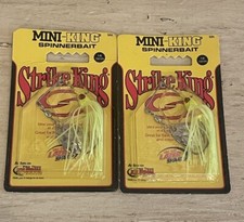 Strike King MINI-KING Spinnerbait Yellow MK-70 1/8 oz Fishing Lures Bass Lot (2)
