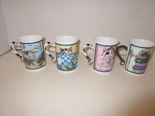 Danbury Mint Comical Cats Porcelain Collector Mugs by Gary Patterson - Picture 11 of 12