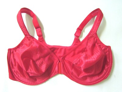 USA NEW Playtex Vintage Body Language FRONT CLOSE SATIN NYLON SILKY BRA 42D 4342