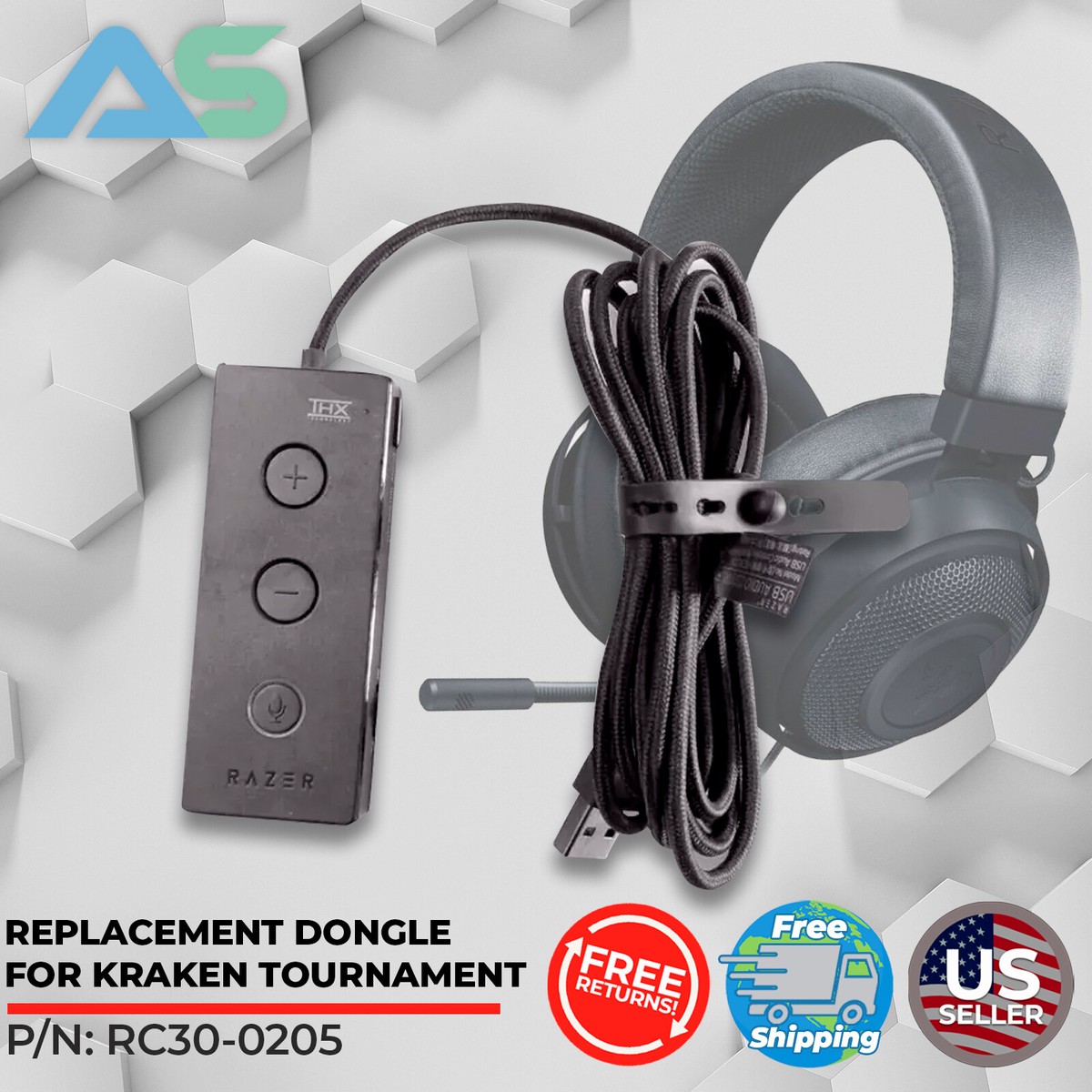 Headphone Adapter Razer Kraken Pro V2 Splitter Headphone Razer