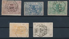 BELGIUM: PARCEL POST/RAILROAD: Q1, Q2, Q3, Q5 & Q6; USED; NO FAULTS CV $110