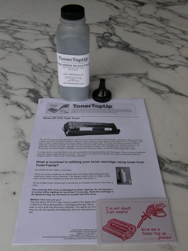 Bottle of Toner Refill for GCC Elite 600 Apple Laserwriter 300 AC15032 M1960G - Image 2 of 2