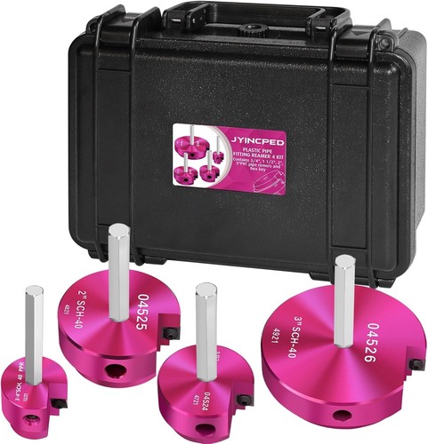 4-Piece PVC Pipe Reamer Set: Essential Tool for Efficient Plumbing Repairs - Picture 4 of 9