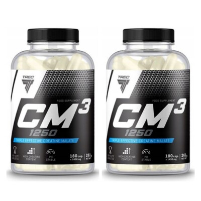 TREC CM3 1250 Tri-Creatine Malate 2x 180 capsules