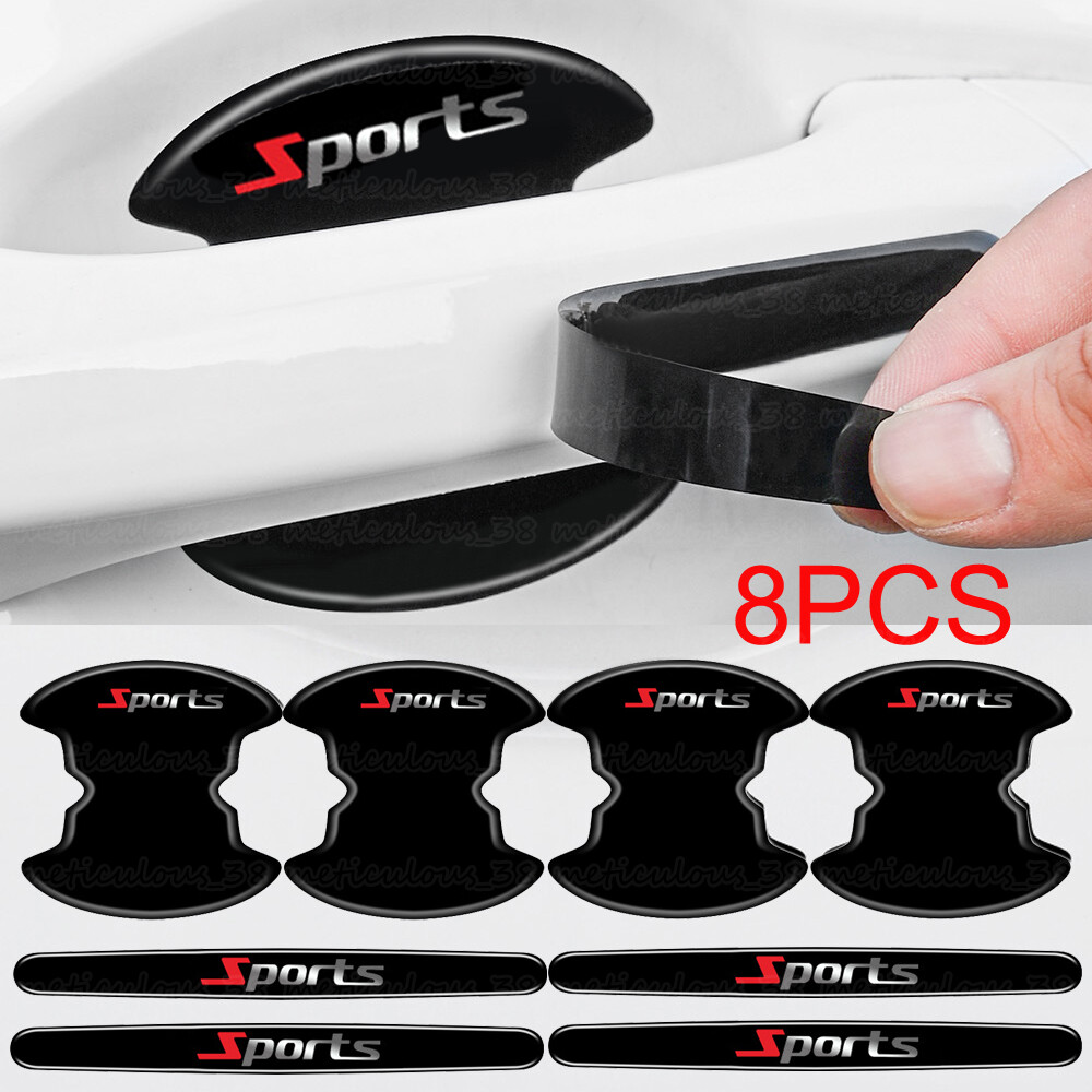 8PCS Car Door Handle Scratch Protection Stickers Anti-Scratch Accessories