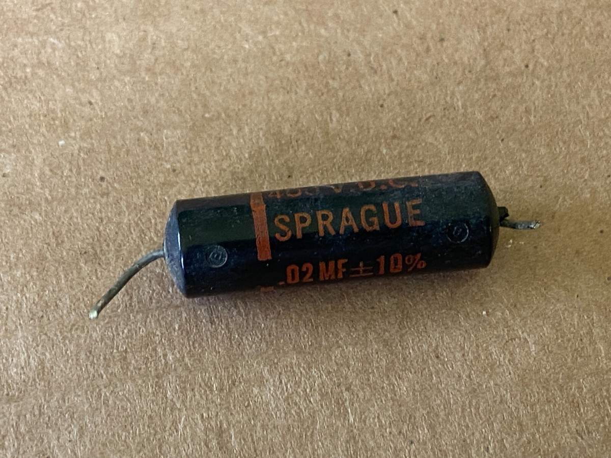 Sprague Black Beauty .02 uf 400v McIntosh Capacitor TESTED