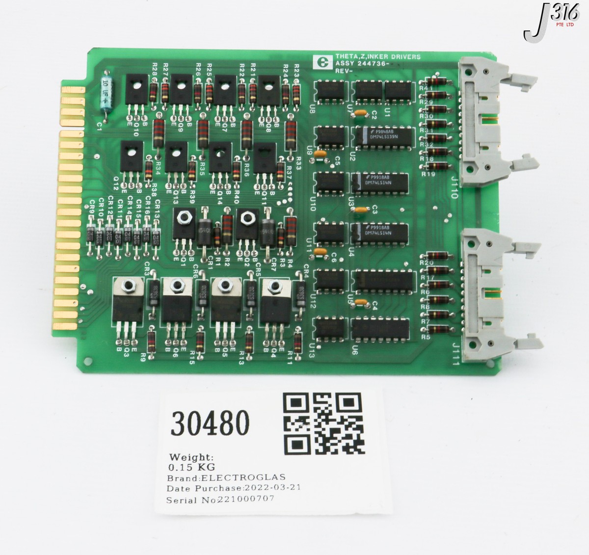 30480 ELECTROGLAS PCB, THETA, Z, INKER DRIVERS 244736-001 | eBay
